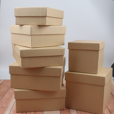 牛皮纸礼盒礼物包装盒空盒子礼物