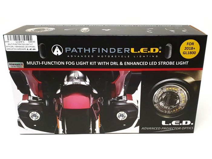 适用于本田金翼F6B摩托车护腿LED辅助灯GL1800爆闪雾灯三合一车灯