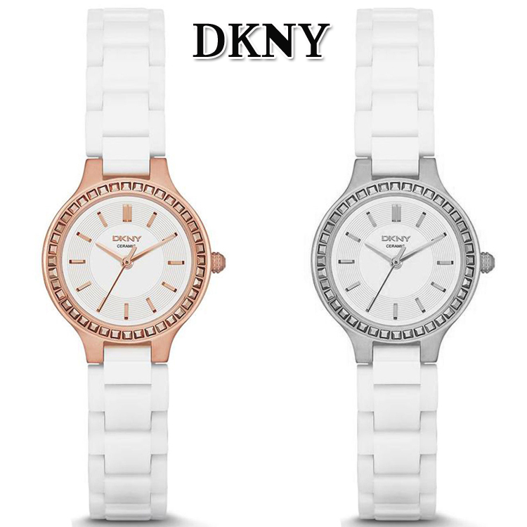 现货dkny唐可娜儿手表陶瓷秀气时尚镶钻石英女表ny2251ny2249