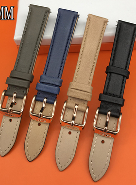 现货FOSSIL表带头层皮16MM适配ES4092ES3913ES4260ES3713手表配件