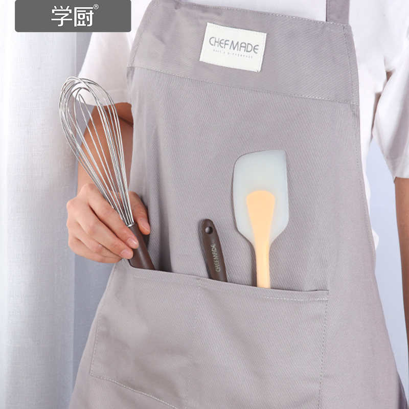 学厨围裙家用厨房纯棉服防菌防霉做饭围腰工作服烘焙专用工具