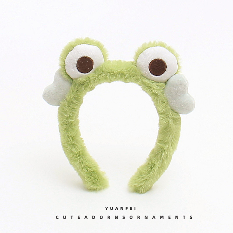 毛绒可爱青蛙发箍网红洗脸面膜发卡搞怪拍照卡通头饰卖萌甜美头箍,饰品/流行首饰/时尚饰品新,发饰,淘宝优惠券,粉丝福利购,淘宝优惠卷