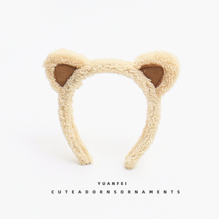 可爱毛绒猫耳朵发箍网红洗脸化妆发卡卖萌儿童表演拍照头饰女头箍