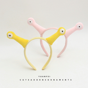 可爱触角发箍创意卡通头饰搞怪蜗牛角头箍儿童成人卖萌拍照发卡女