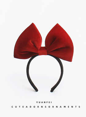 夸张超大蝴蝶结发箍旅游拍照头饰超萌网红少女心可爱发卡洗脸头箍