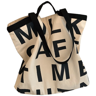 ANDCICI@曼城大包~私藏款托特包拉链帆布包男女单肩手提包旅行包