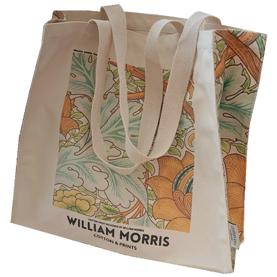 威廉莫里斯复古拉链帆布包