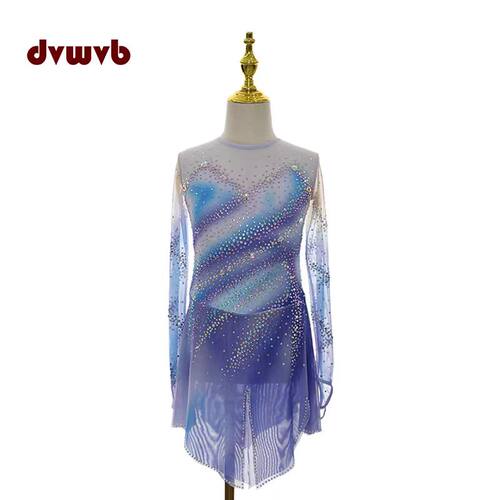 DVWVB设计定制花样滑冰服装花样滑冰表演服考级儿童成人女款Y750