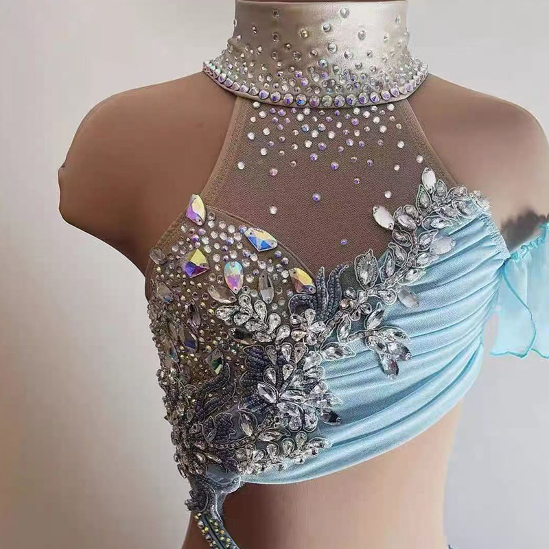 DVWVBX现代抒情舞钢管舞演出女空中瑜伽比赛服杂技吊环服0007