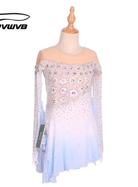 DVWVB设计定制花样滑冰服装 花样溜冰表演服 儿童成人女款裙G117