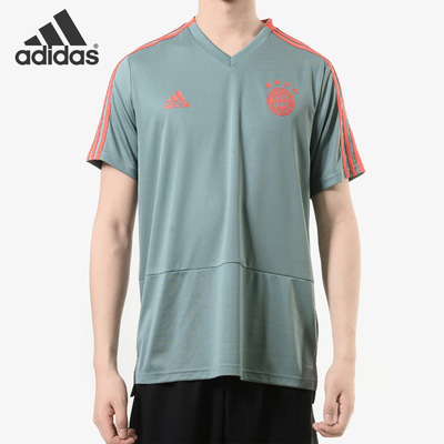 Adidas/阿迪达斯正品 FCB TR JSY 男子拜仁足球训练短袖 CW7263
