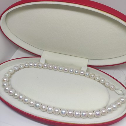 天然淡水真珍珠项链爱迪生正圆极光境面有伴彩9-11mm近无瑕节日礼