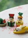 Маленькие украшения Ins Creative Creative Fruit Awrmelon Banana Cat Animal Office Desktop и подпишите папку сообщений