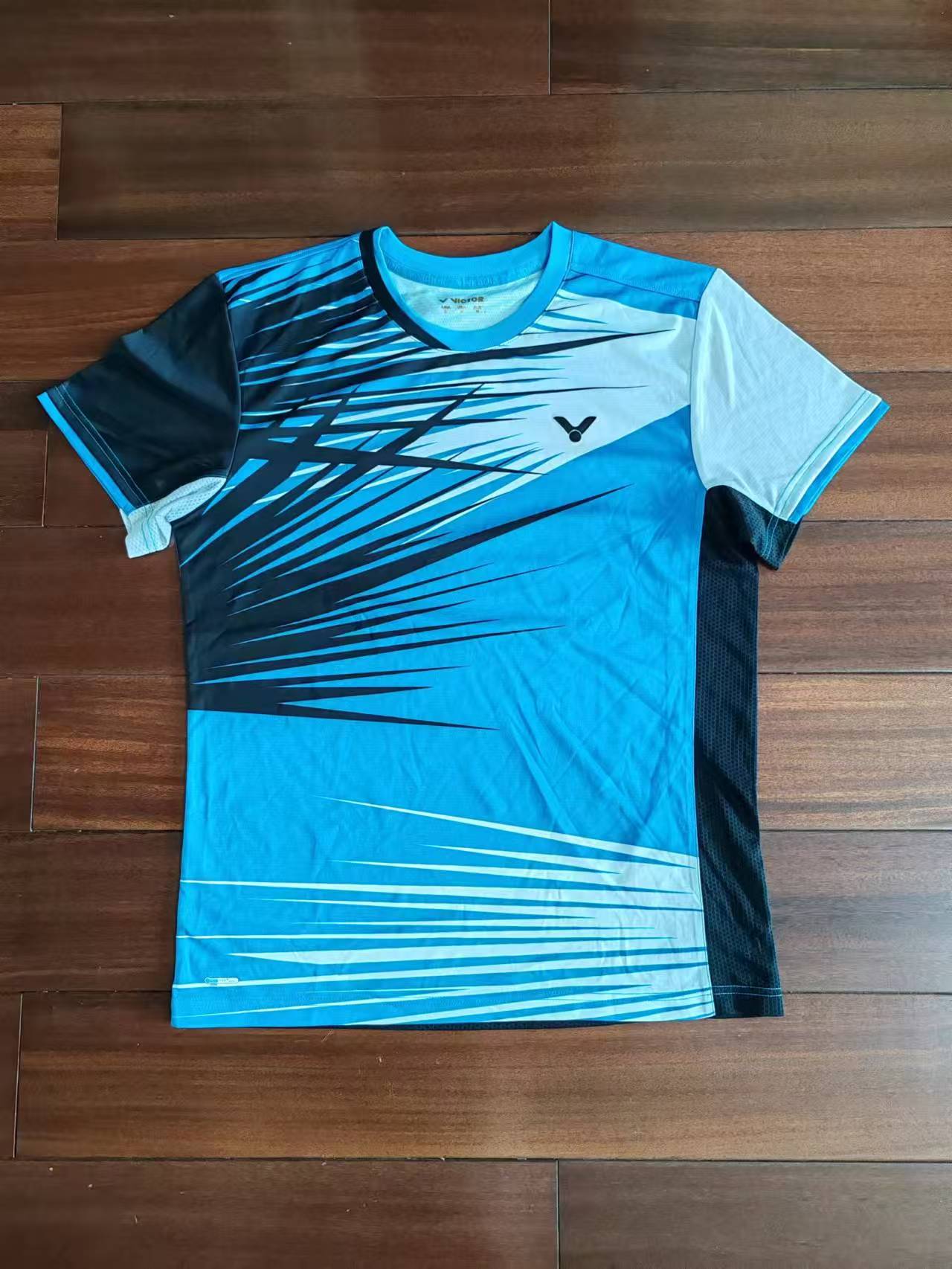 VICTOR羽毛球服套装比赛训练队服夏季速干短袖运动服