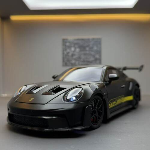 带声光124保时捷911GT3RS合金车