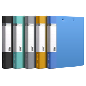 得力文件夹档案夹10个装a4单双强力夹子试卷收纳夹小学生专用插袋合同夹资料册乐谱夹奖状收纳整理神器办公用