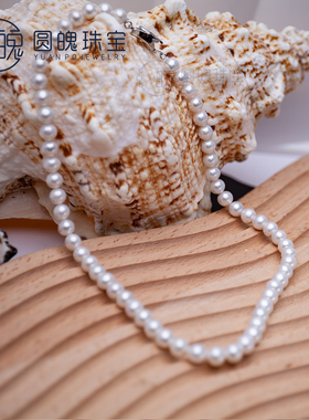 珍珠项链锁骨链圆魄珠宝珍珠串珠