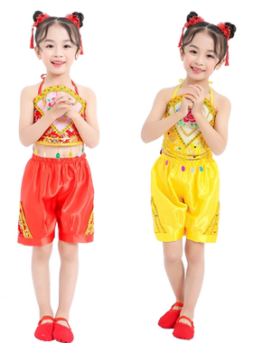 六一儿童肚兜演出服舞蹈服