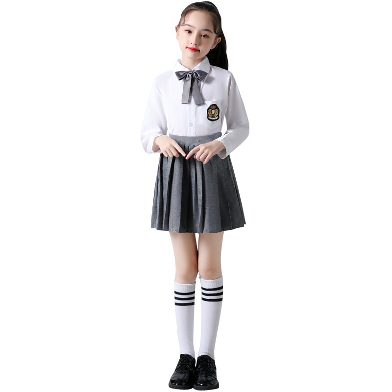 儿童校服合唱演出服中小学生大合唱团诗歌朗诵表演服装英伦风班服