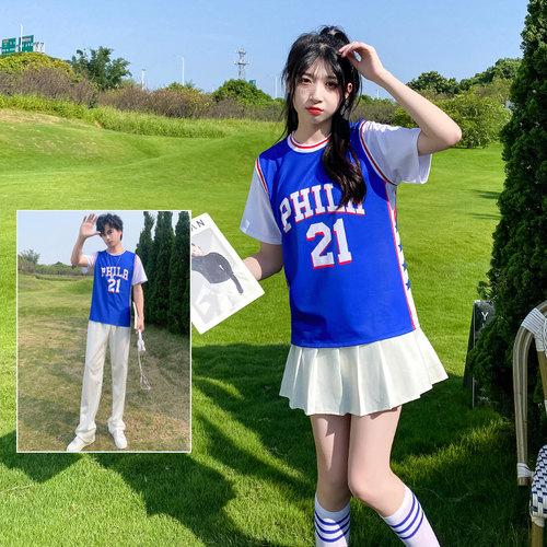 啦啦队服装女套装爵士舞服演出服