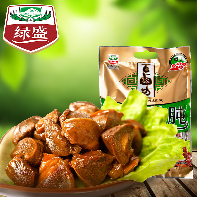 绿盛百卤坊68g原味香辣鸭肫鸭胗真空包装鸭肉熟食肉类零食特产