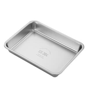 316不锈钢盆食品级加厚特深洗菜盆长方形304方盘商用托盘加深