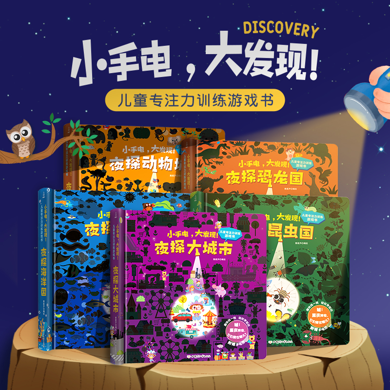 签到小手电大发现儿童专注力训练游戏书单册