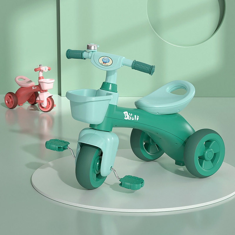 BAOLI宝丽儿童三轮车脚踏车宝宝童车1-3岁溜娃幼儿小孩手推自行车