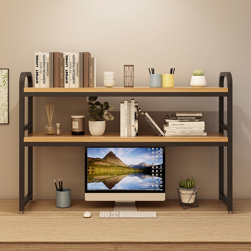 书桌置物架桌上桌面书架简易学生家用宿舍多层简约电脑桌子收纳架