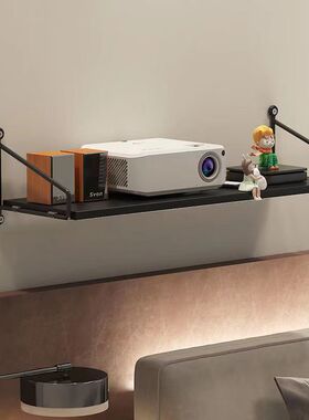 投影仪支架床头免打孔墙上置物架收纳托盘投影仪托架吊挂式壁挂架