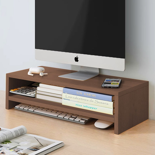 台式电脑增高架办公室显示器托架支撑架办公桌置物架桌面收纳架子