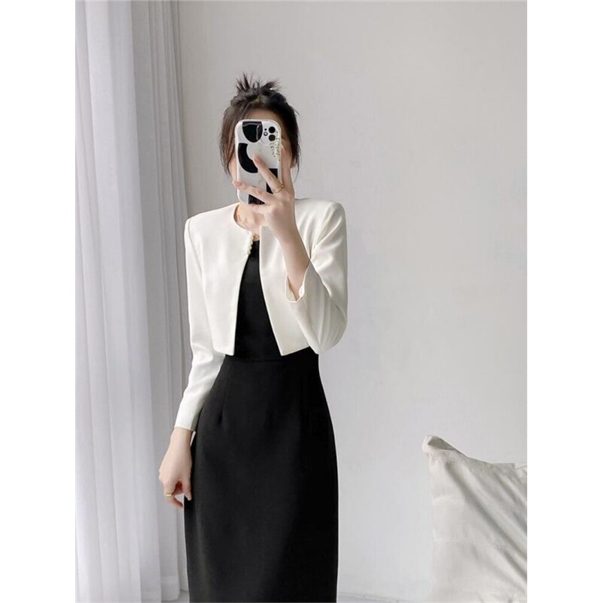超短款西装外套女春夏旗