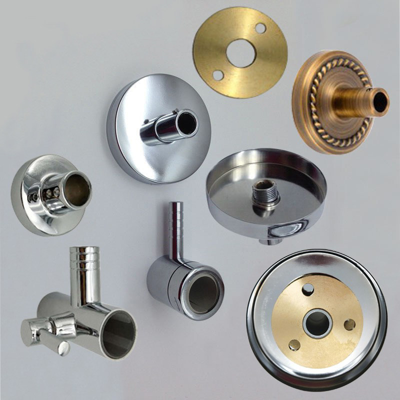 花洒安装座支架配件升降淋浴管固定座花洒管墙壁连接件安装座配件