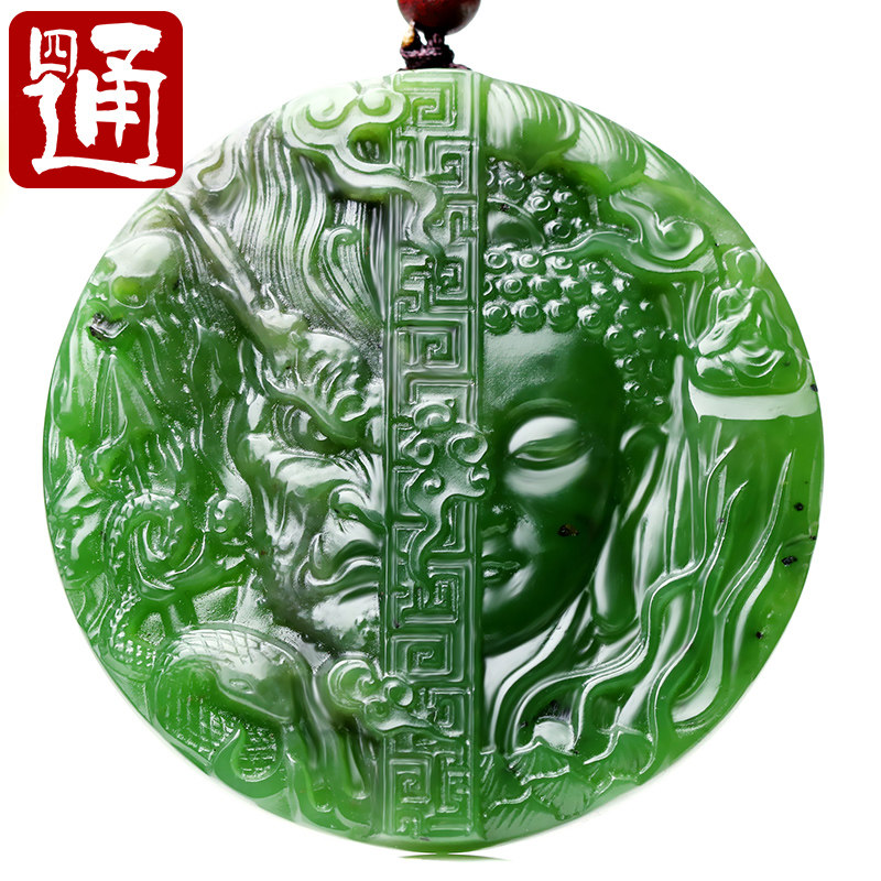 甄选玉料双面雕刻禅悟走心