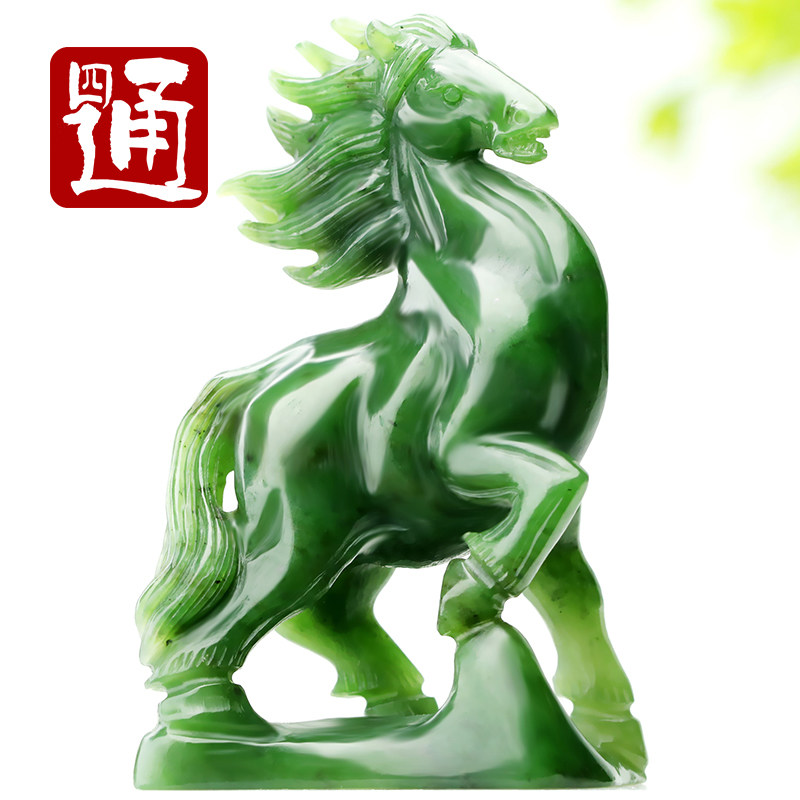 甄选玉料骏马刚劲豪迈送礼佳品