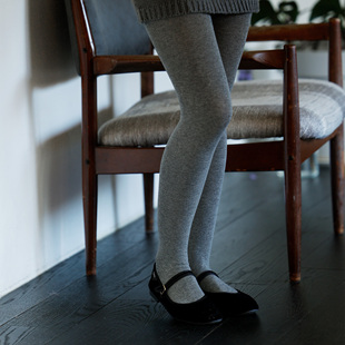Beeff“烟灰色”平纹瘦腿连裤袜 2025新色打底裤 女棉显瘦无骨