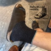 薄款 Beeff 复古户外透气袜子男女 复古混色针织袜 粗针袜 26春夏