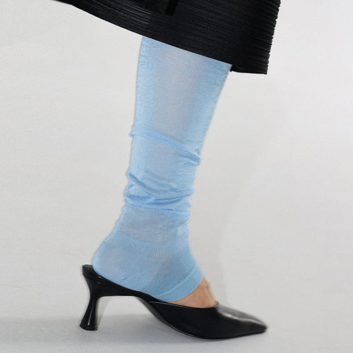 “秀场”袜套100支丝光棉超薄