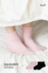 beeff女两双 复古日系短筒直角袜子棉 薄款 黑色粉色 无骨夏季