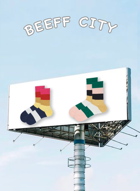 BeeffSocks  PlayGood彩色 秋冬厚款毛巾长袜  运动滑板街头潮流
