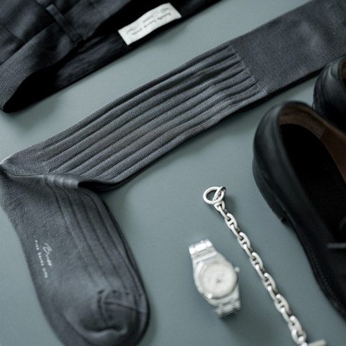 “High”14x2绅士袜240针丝光棉