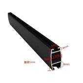 黑色铝合金导轨促销 吊杆pop超市专用滑轨轨道价格牌吊旗杆生鲜