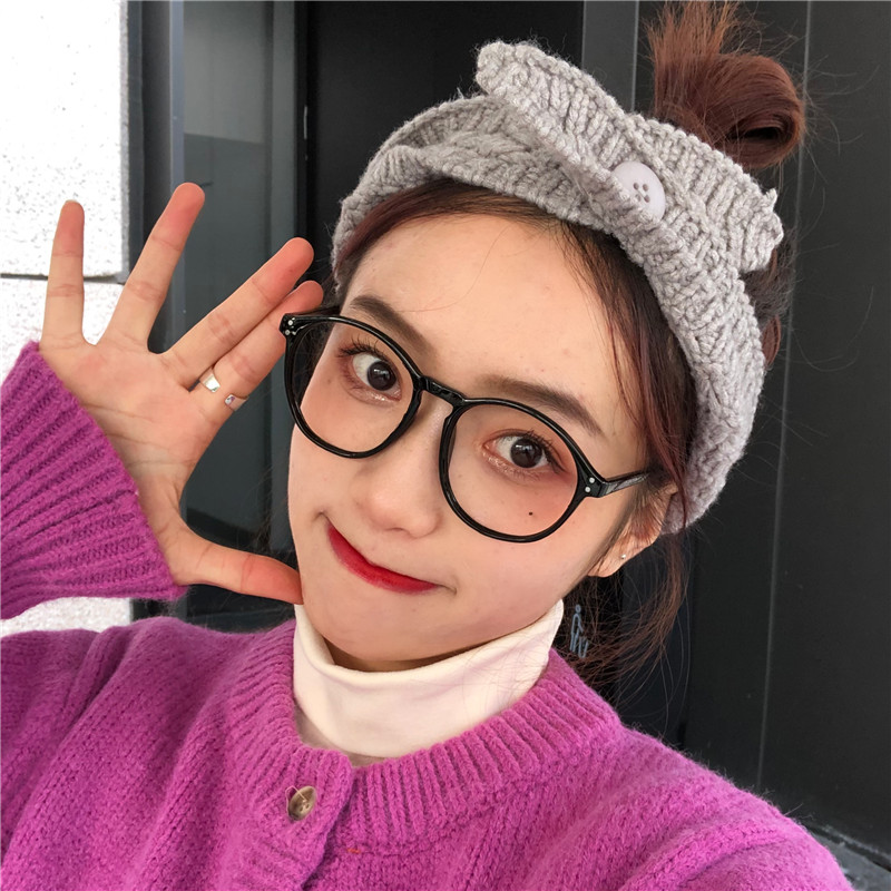 黑色潮女显瘦网红抗素颜近视眼镜