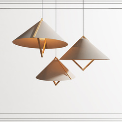 现代简约白色餐厅吊灯