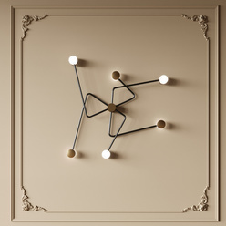 现代极简几何线性壁灯