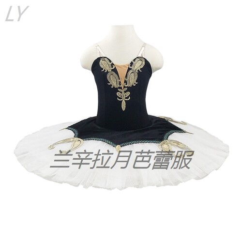 黑白色芭蕾简易TUTU练习裙简易