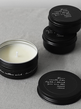 idemak旅行便携香薰蜡烛北欧小众书桌氛围摆件浪漫节日伴手礼物