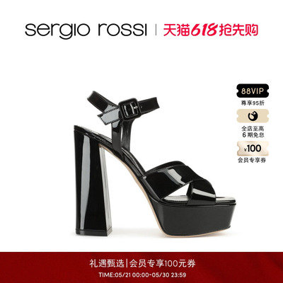 Sergio Rossi/SR女鞋SR ALICIA PLATFORM系列高跟凉鞋