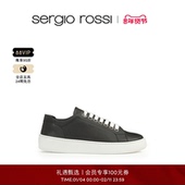 板鞋 Sergio SR1 ADDICT系列黑色简约皮质休闲鞋 Rossi SR男鞋