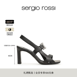 Rossi BUCKLE系列粗跟钻扣高跟鞋 SR女鞋 TWENTY Sergio